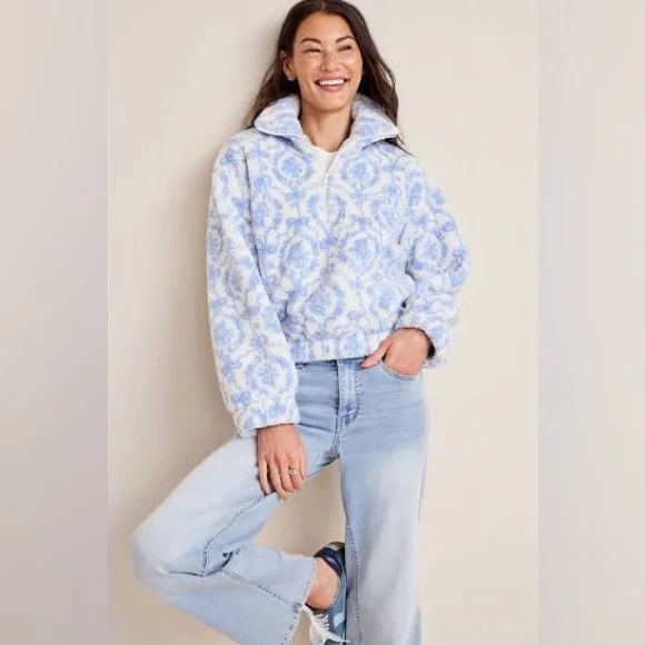 Abby Sherpa Quarter Zip Pullover - Picture 1 of 5